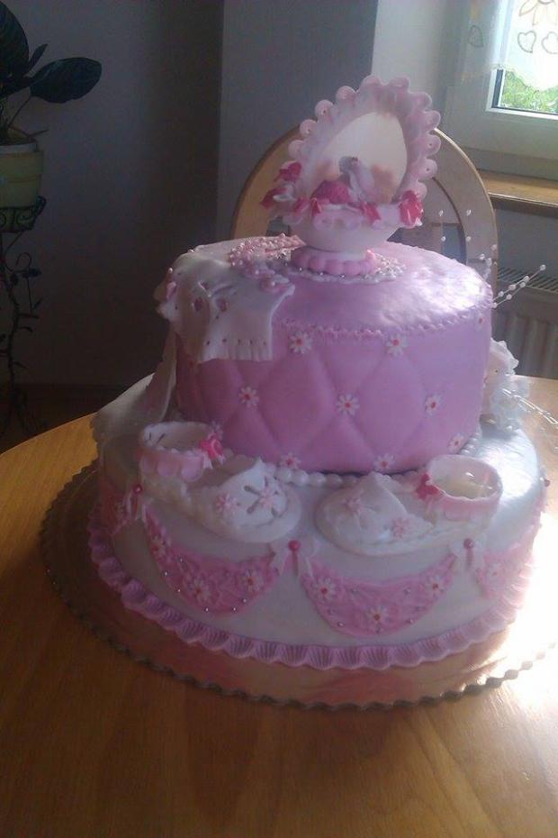 Krstinová pre dievčatko, torta, Torty na krstiny Krstinová pre dievčatko, torta, Torty na krstiny, Marta Majernickova, 1