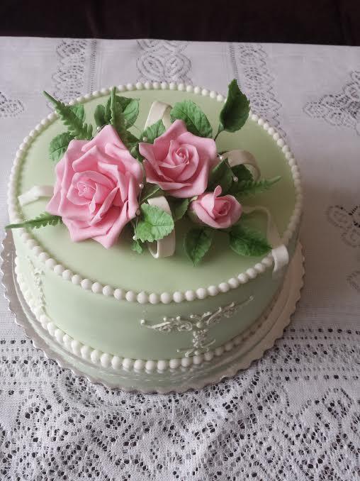 s ružami a ornamentom, torta, Narodeninové torty s ružami a ornamentom, torta, Narodeninové torty, MK martina, 1