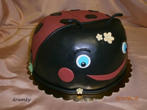 lienka..., torta, Torty so zvieratkami lienka..., torta, Torty so zvieratkami, kramky, 1