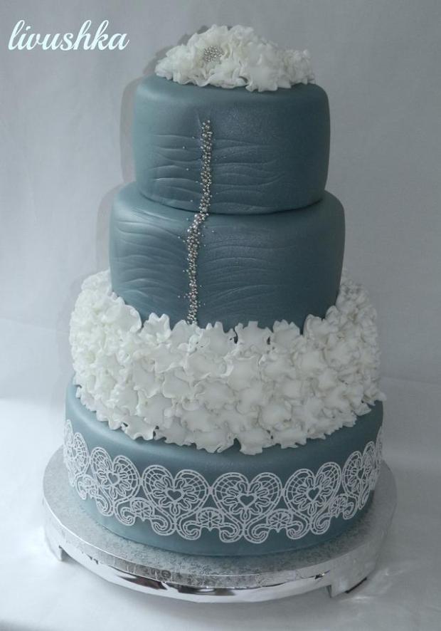 svadobna v sedomodrej..., torta, Svadobné torty svadobna v sedomodrej..., torta, Svadobné torty, livushka, 1