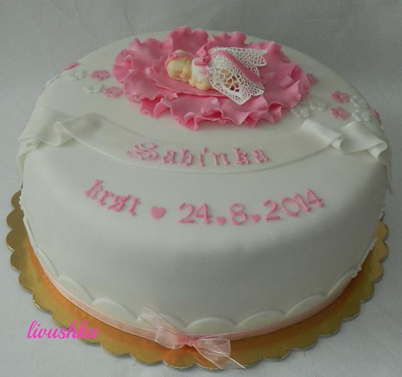 krst Sabinka, torta, Torty na krstiny krst Sabinka, torta, Torty na krstiny, livushka, 1