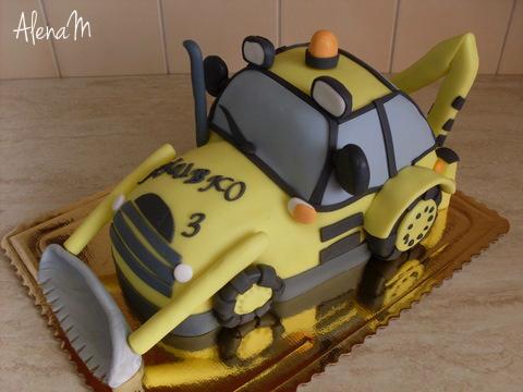 Bager , torta, Torty autíčka, vláčiky, AlenaM, 1