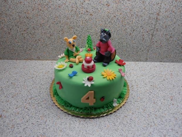 Vlk a zajac, torta, Rozprávkové torty, nmiriam, 1