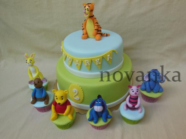Macko Pú a priatelia, torta, Rozprávkové torty Macko Pú a priatelia, torta, Rozprávkové torty, novanka, 1