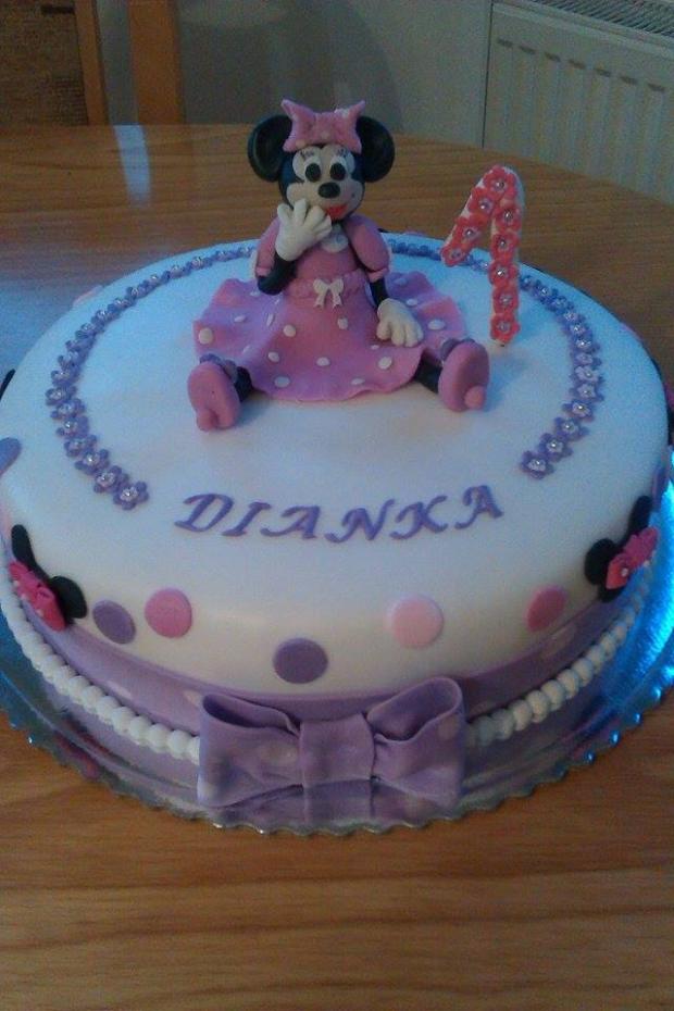 Minnie, torta, Rozprávkové torty, Marta Majernickova, 1