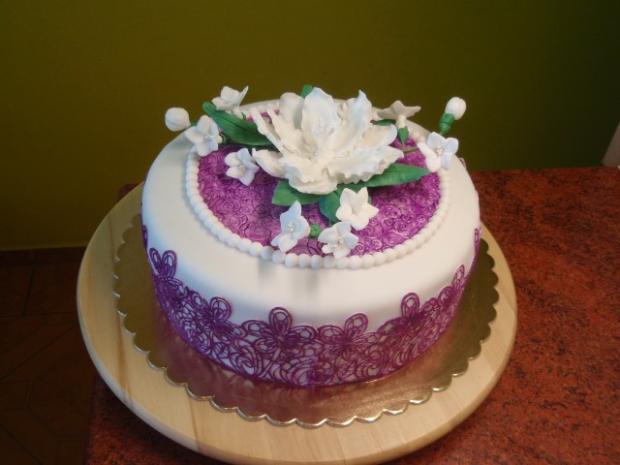 Svadobná s čipkou..., torta, Svadobné torty Svadobná s čipkou..., torta, Svadobné torty, sonka71x, 1