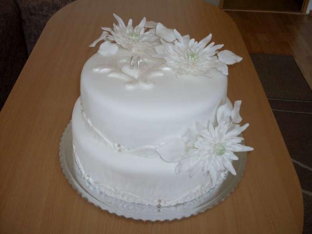 SVADOBNÉ DAHLIE, torta, Svadobné torty SVADOBNÉ DAHLIE, torta, Svadobné torty, Mária Vašová, 1