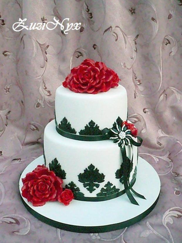 Narodeninová v červeno-čiernej, torta, Narodeninové torty Narodeninová v červeno-čiernej, torta, Narodeninové torty, ZuziNyx, 1