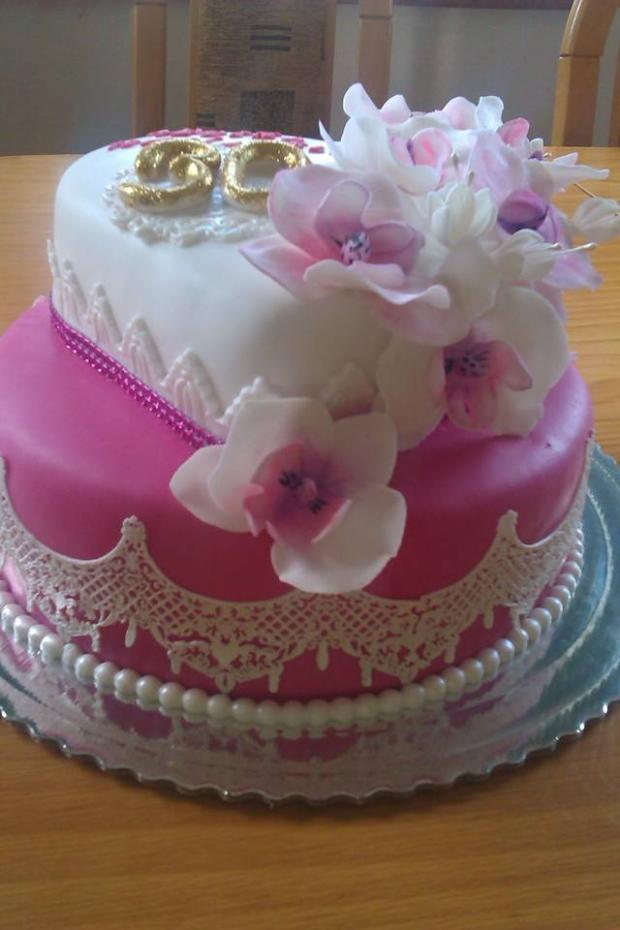 S orchideami - detail, torta, Narodeninové torty S orchideami - detail, torta, Narodeninové torty, Marta Majernickova, 1