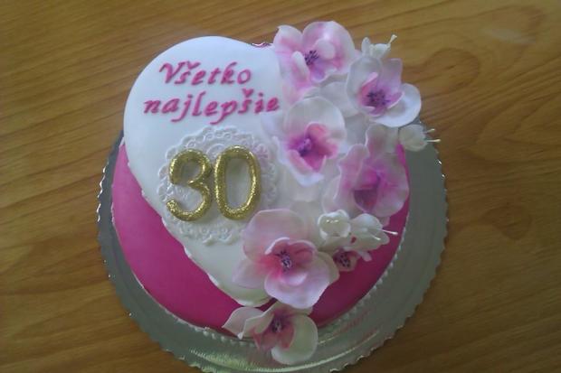 S orchideami, torta, Narodeninové torty, Marta Majernickova, 1
