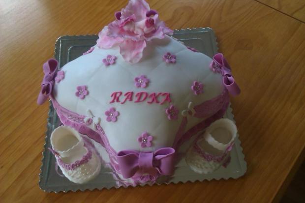 Krstinová s papučkami, torta, Torty na krstiny, Marta Majernickova, 1
