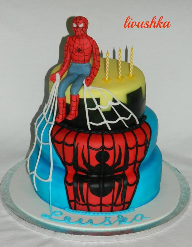 spiderman, torta, Rozprávkové torty spiderman, torta, Rozprávkové torty, livushka, 1