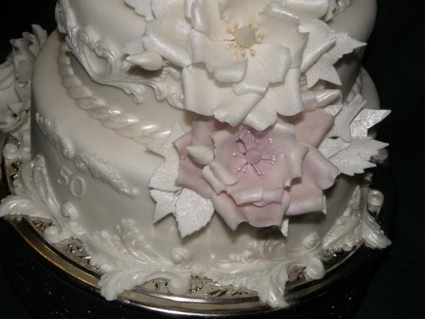 Troj-poschodová na 50-ku (detail), torta, Narodeninové torty, ivetinka, 1