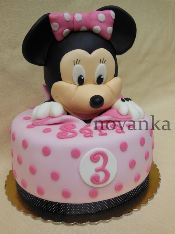 Minnie Mouse, torta, Rozprávkové torty Minnie Mouse, torta, Rozprávkové torty, novanka, 1