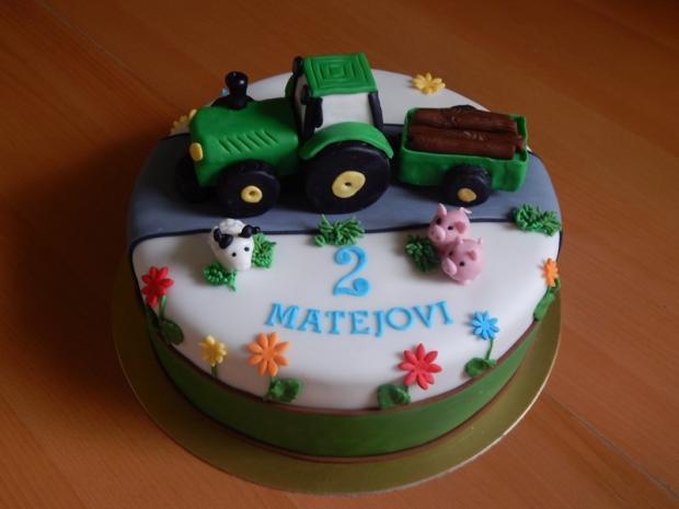 Traktorík, torta, Torty autíčka, vláčiky, Lubka212, 1