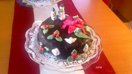 Vianocna Cokladadova, torta, Vianočné torty, juliag, 1