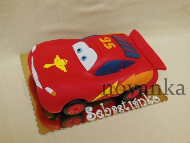 McQueen 3D, torta, Torty autíčka, vláčiky McQueen 3D, torta, Torty autíčka, vláčiky, novanka, 1