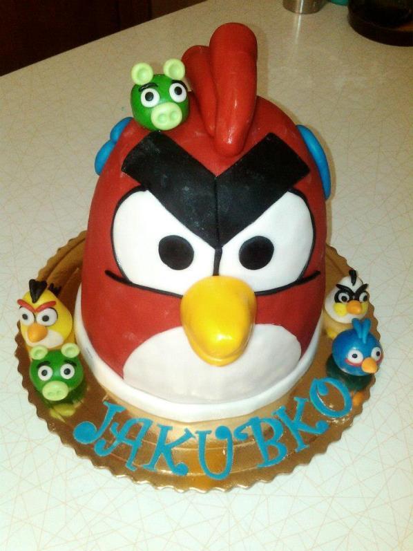 Angry Birds II, torta, Rozprávkové torty, jarmila75, 1