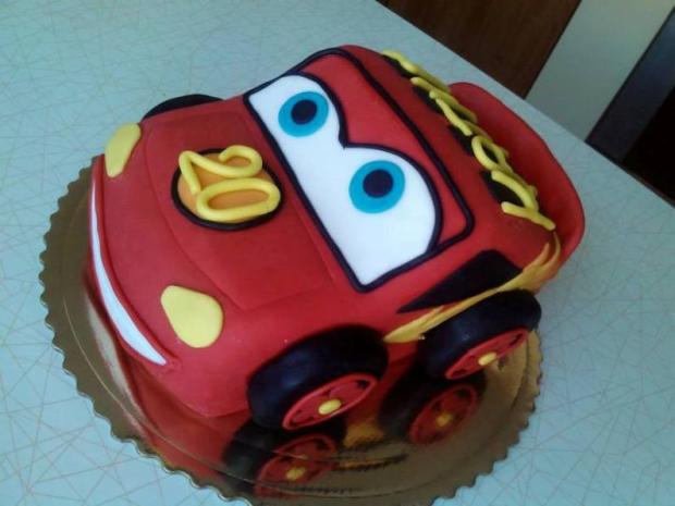 Blesk Macqueen, torta, Torty autíčka, vláčiky Blesk Macqueen, torta, Torty autíčka, vláčiky, jarmila75, 1