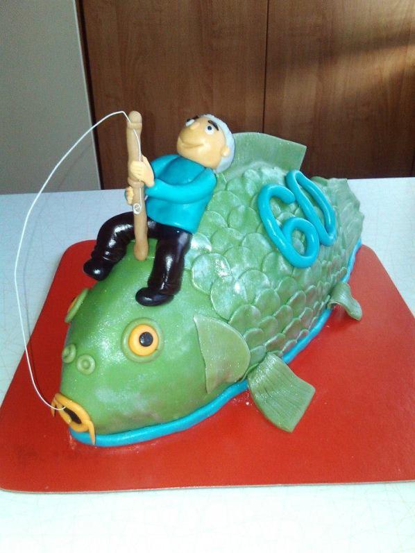Ryba s rybárom, torta, Narodeninové torty, jarmila75, 1