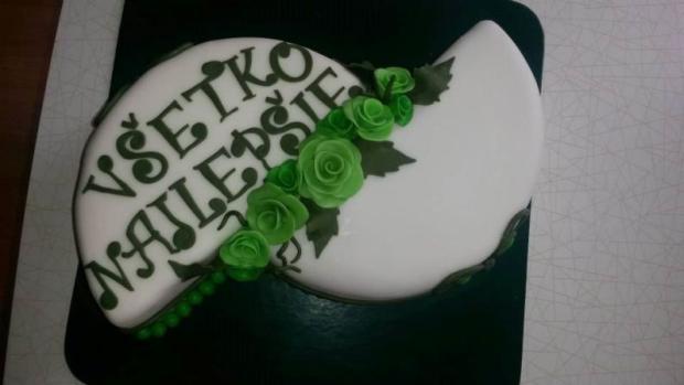 Bielo zelená, torta, Narodeninové torty, jarmila75, 1