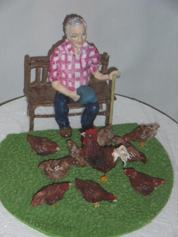 dedo na priedomí, torta, Ozdoby na torty dedo na priedomí, torta, Ozdoby na torty, mariaJ, 1