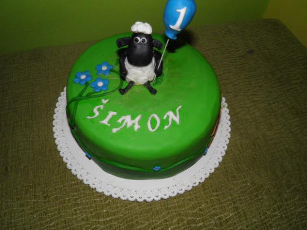 torta ovecka shaun, torta, Rozprávkové torty, Januska80, 1