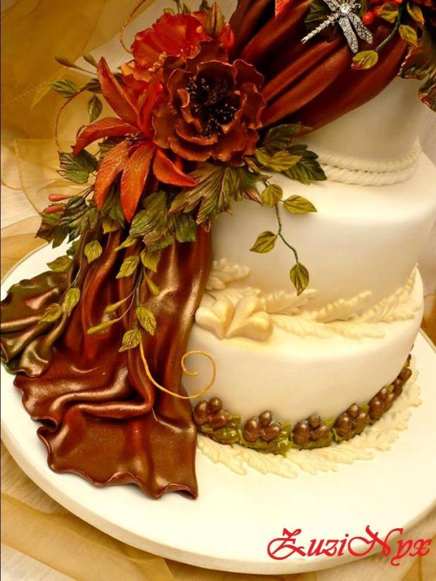 Svadobná jesenná detail, torta, Svadobné torty, ZuziNyx, 1
