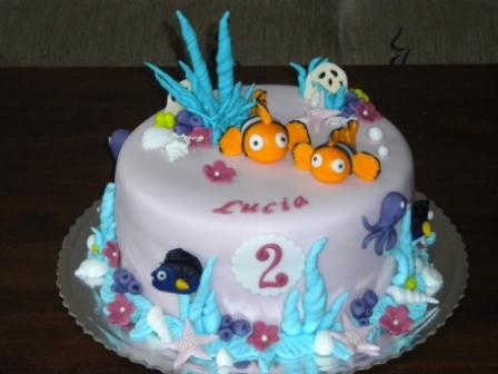 Morská pre Lucku, torta, Rozprávkové torty, katka-m, 1