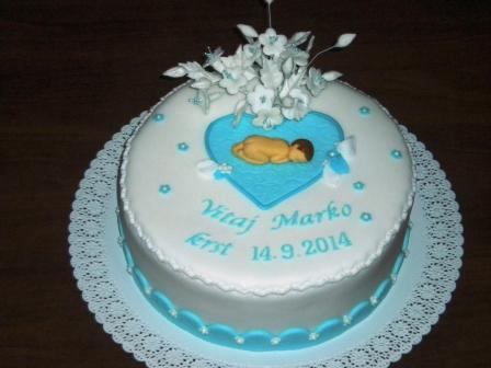 Krst Marko, torta, Torty na krstiny, katka-m, 1