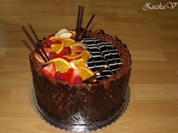 Čokoládová s ovocím, torta, Čokoládové torty Čokoládová s ovocím, torta, Čokoládové torty, ZuzkaV, 1