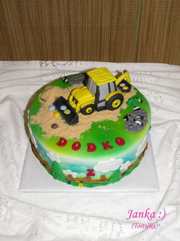 Bager, torta, Torty autíčka, vláčiky, -TORTICKA-, 1