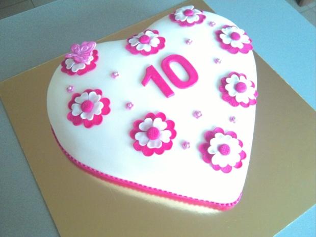 Torta srdce, torta, Narodeninové torty, Zdenda30, 2