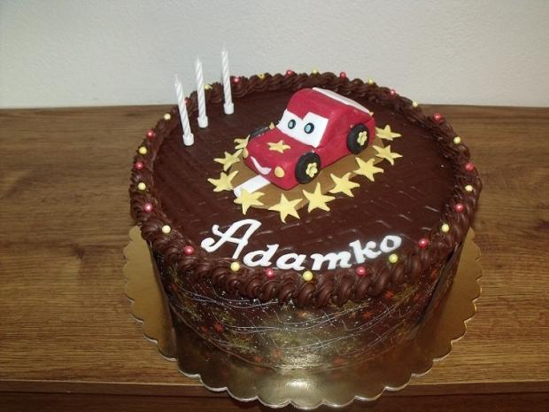 čokoládová s autíčkom, torta, Čokoládové torty, korny, 1