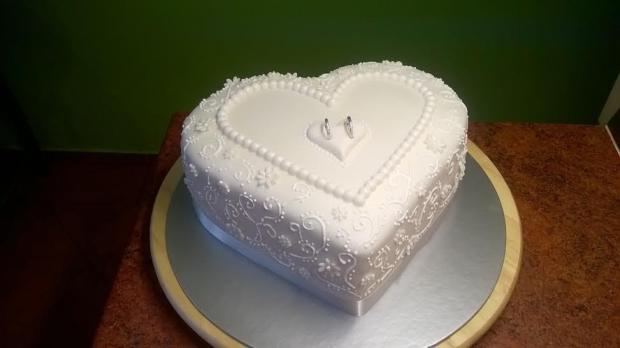Svadobné srdce..., torta, Svadobné torty, sonka71x, 1