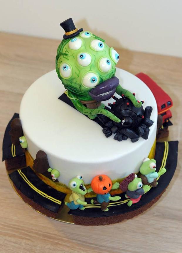 Podla hry Zombie tsunami, torta, Rozprávkové torty Podla hry Zombie tsunami, torta, Rozprávkové torty, SWEETarchitect, 1