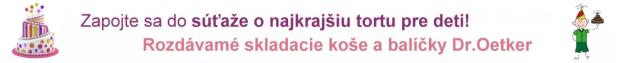 Baner Súťaž o naj tortu pre deti, torta, pre články, Kamila, 1