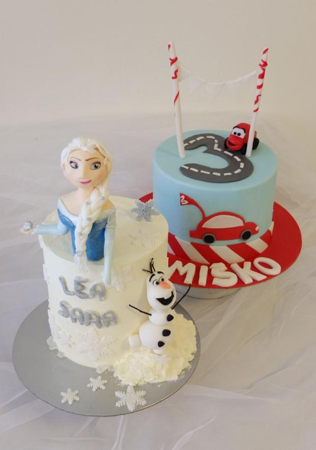 Na detsku oslavu Frozen a tortička s autíčkom, torta, Ostané torty pre deti Na detsku oslavu Frozen a tortička s autíčkom, torta, Ostané torty pre deti, SWEETarchitect, 1