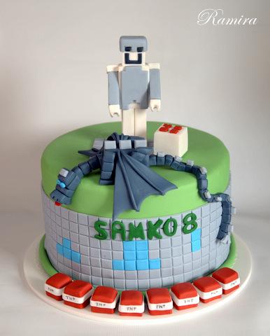 Mine Craft, torta, Ostané torty pre deti Mine Craft, torta, Ostané torty pre deti, ramira, 1