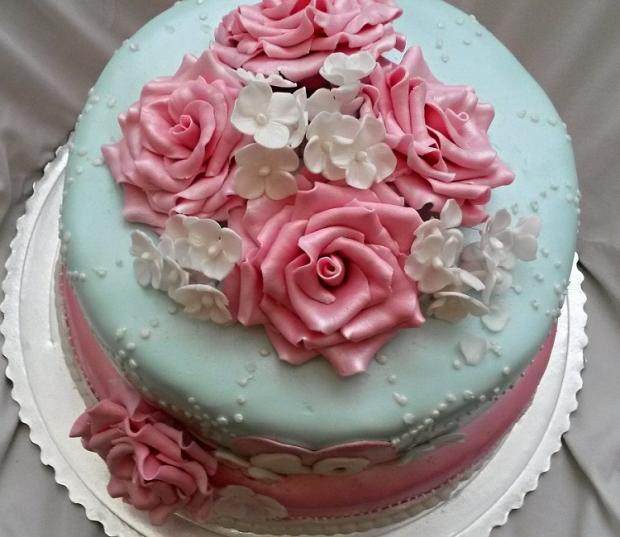 Shabby chic pre dámu, torta, Narodeninové torty Shabby chic pre dámu, torta, Narodeninové torty, BobasiQ, 2