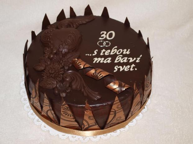 30.výročie svadby, torta, Čokoládové torty, Belen, 1