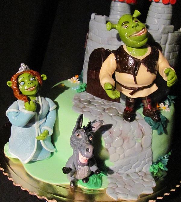 SHREK , FIONA a somárik, torta, Rozprávkové torty SHREK , FIONA a somárik, torta, Rozprávkové torty, Tatjana Dobrovičová, 2
