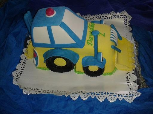 modrý traktor, torta, Narodeninové torty, Alois, 1