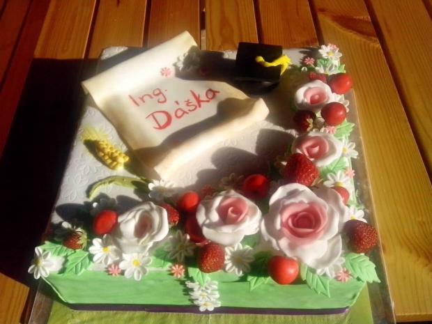 promocie, torta, Torty - škola, stužková, zukatomeka, 1