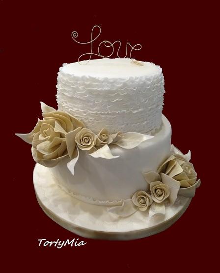 Svadobná torta Love, torta, Svadobné torty, TortyMia, 1