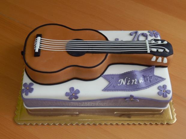 Gitara, torta, Narodeninové torty, Lubka212, 1