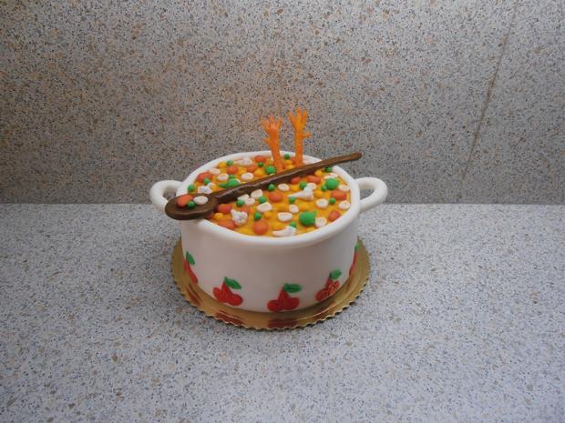 hrniec polievky, torta, Narodeninové torty, nmiriam, 1