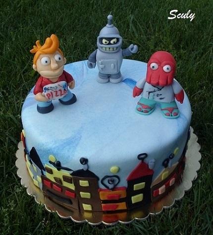 Futurama , torta, Narodeninové torty Futurama , torta, Narodeninové torty, Sculy, 1