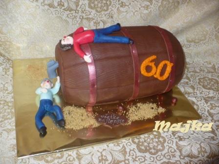 súdok s opilcami, torta, Narodeninové torty súdok s opilcami, torta, Narodeninové torty, xara226, 1