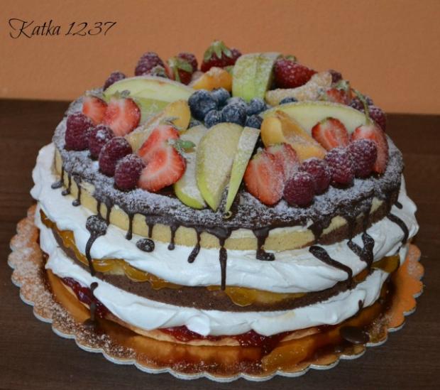 čokoládová s ovocím, torta, Čokoládové torty, katka1237, 1